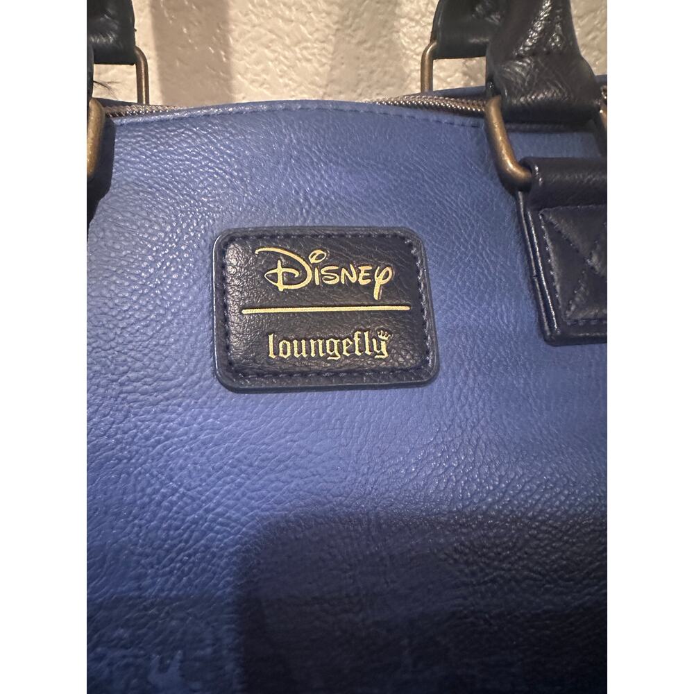NWOT Loungefly Disney Peter Pan On to Neverland Night Sky Satchel Bag Purse Hook - Picture 8 of 10